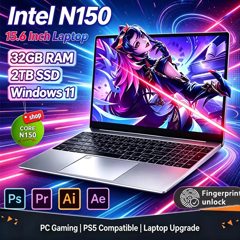 Ssd 2Tb - 2026 Yeni 15.6' Intel N150 Windows