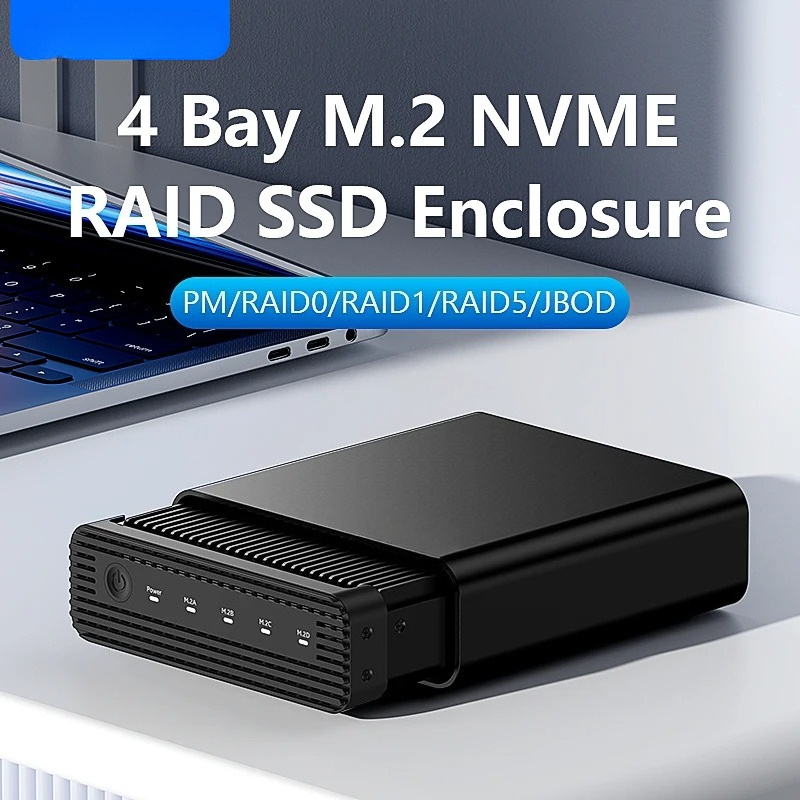 External Ssd - Alüminyum M2 4 Bölmeli USB4 Harici