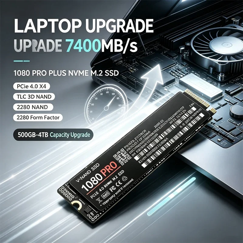 Ssd 500Gb - 7400 MB/s Hızlı Dahili M.2 NVMe