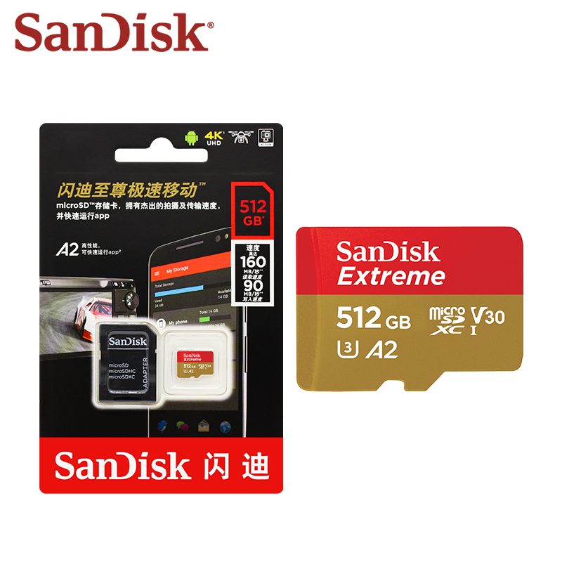 Memory Card Ssd - SanDisk Extreme V30 A2 UAV hafıza