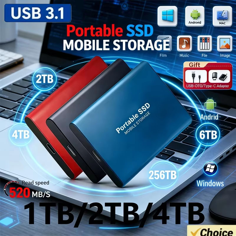 External Ssd - 256TB SSD Yüksek Hızlı SSD USB