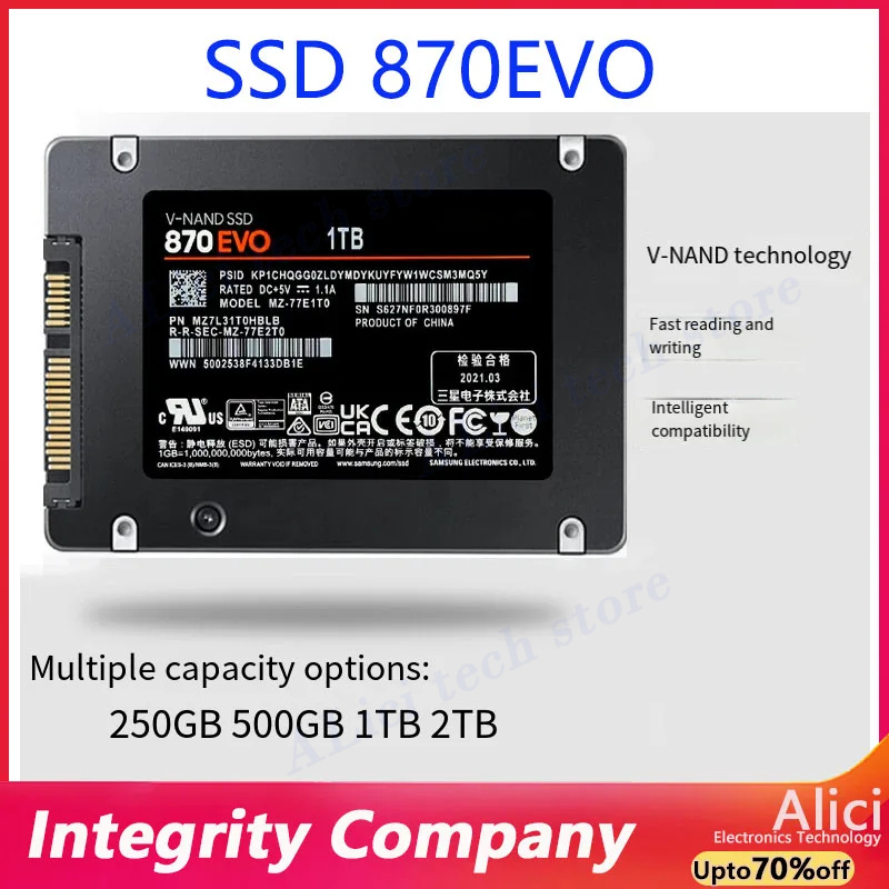 Orijinal SSD Samsung 870EVO ka - Samsung Ssd incelemesi ve fiyatı