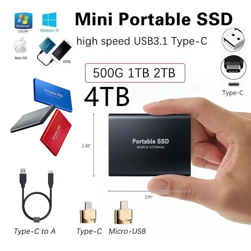256TB SSD Yüksek Hızlı SSD USB - External Ssd incelemesi ve fiyatı