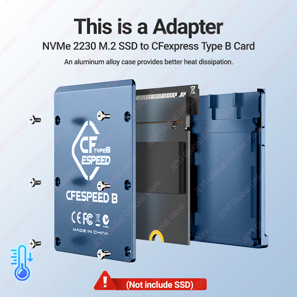 JEYI CF-Express Type-B'den M.2 - Memory Card Ssd incelemesi ve fiyatı
